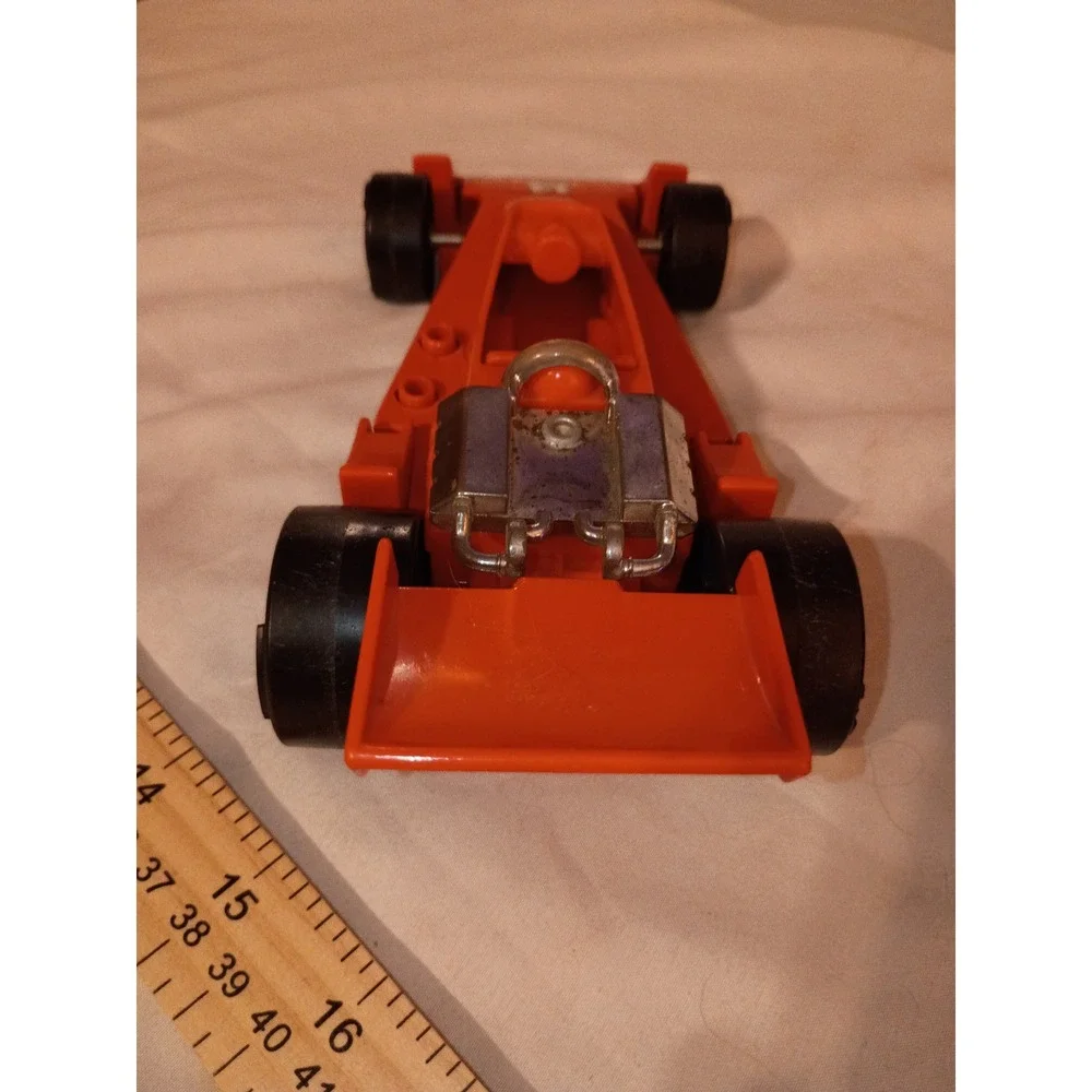 Vintage 1979 Tonka AJ Foyt Jr Indy Race Car 14 Orange Plastic Toy Vehicle